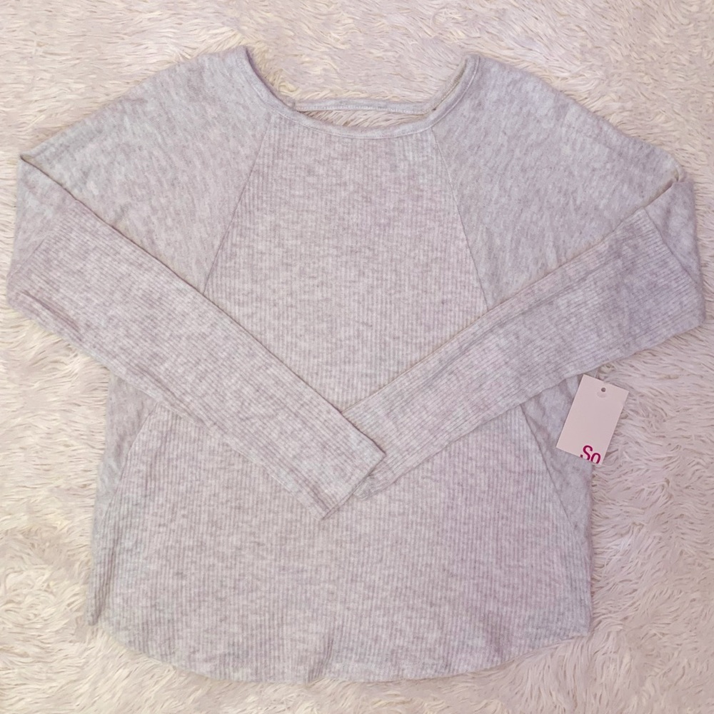 Textured Long Sleeve Top
